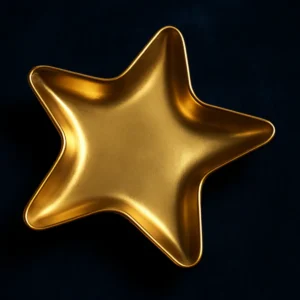 Brass Star Candle – Decorative Metal Star for Candle Making & Gifting