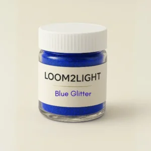 Blue Glitter Candle 15gm