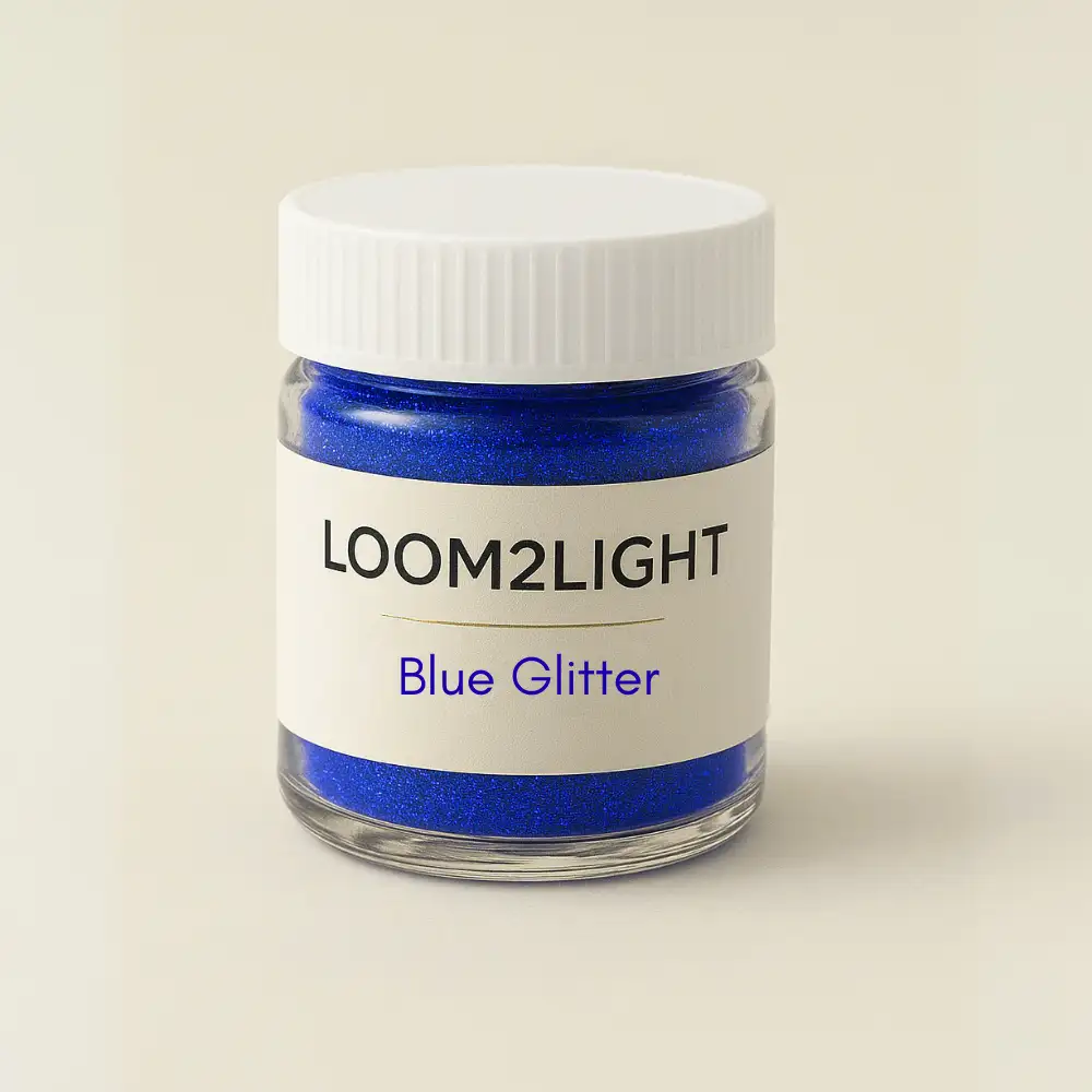 Blue Glitter Candle 15gm