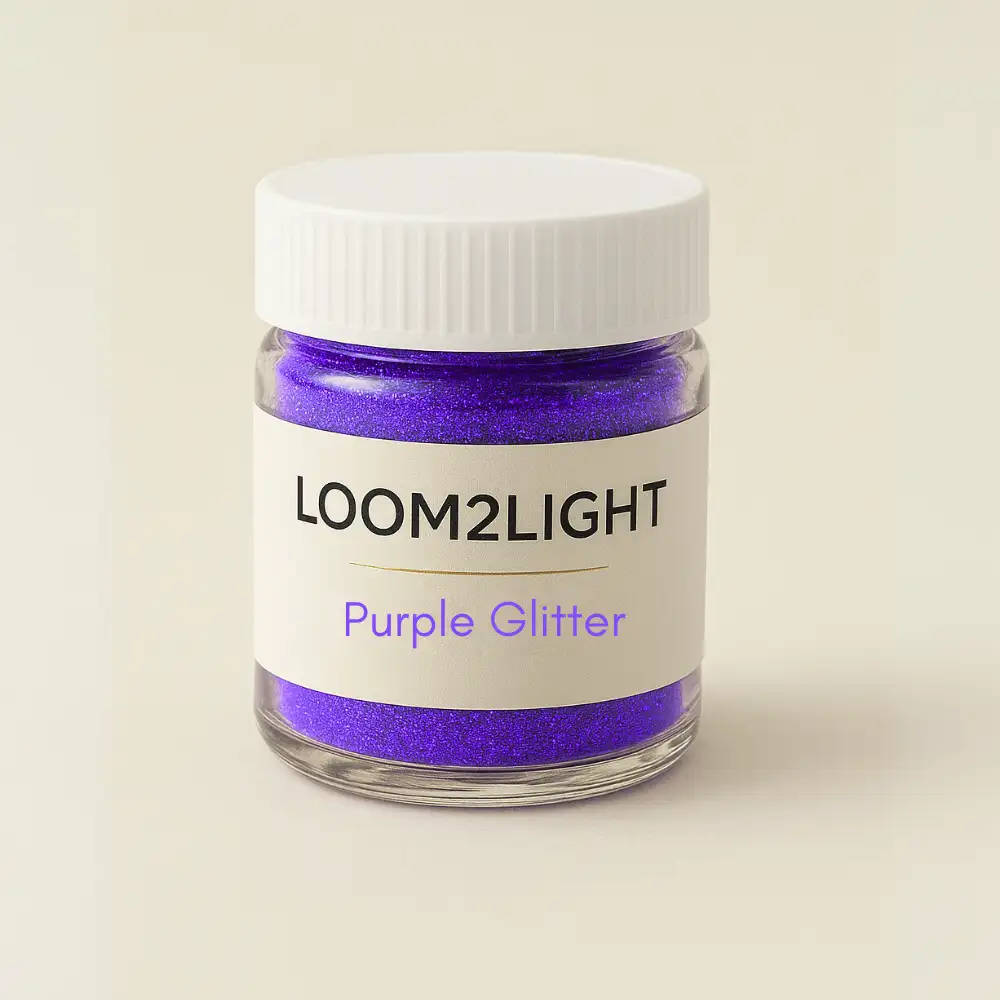 Purple Glitter Candle 15gm