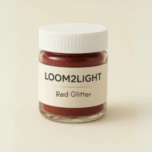 Red Glitter Candle 15gm
