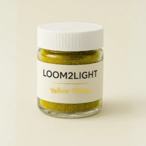 Yellow Glitter Candle 15gm