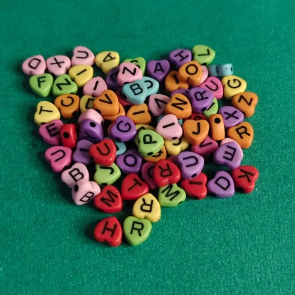 Alphabet Beaded Heart Shapes - Image 5