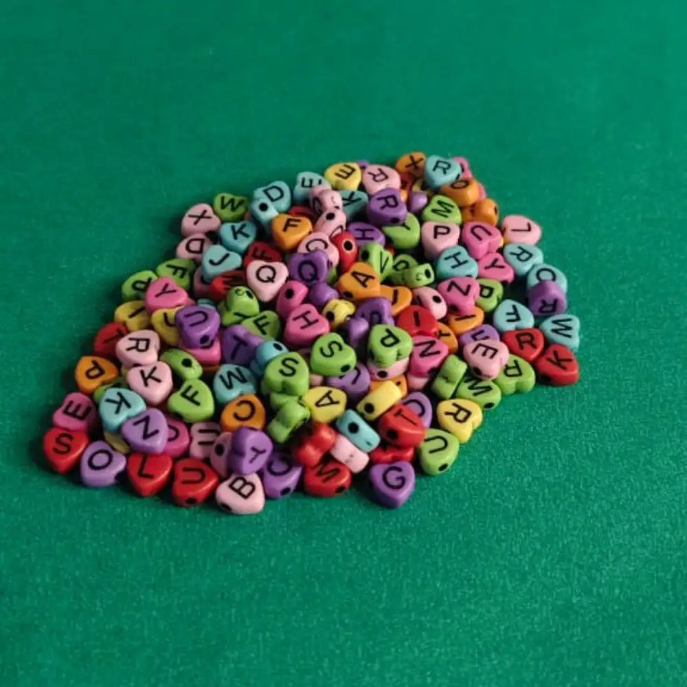 Alphabet Beaded Heart Shapes - Image 2