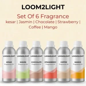 Delight Aroma Fragrance Oil Combo – Set of 6 Sweet & Exotic Scents (10ml Each)
