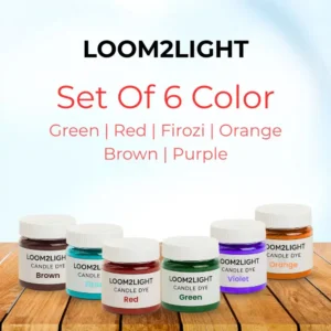 Radiant Harmony Candle Dye Combo – Green, Red, Firozi, Orange Brown & Purple
