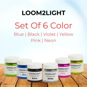Vibrant Fusion Candle Dye Combo – Blue, Black, Violet, Yellow Pink & Neon