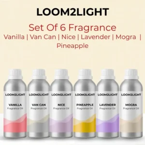 Aroma Essence Fragrance Oil Combo – Set of 6 Premium Scents (10ml Each)