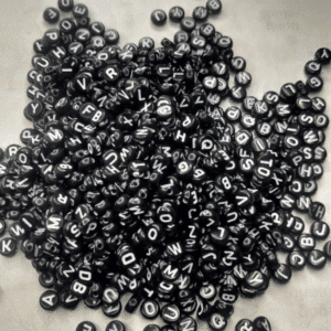 Black Round Alphabet 550pcs