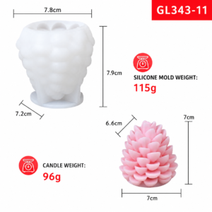 Christmas Pine Cone Silicone Mold
